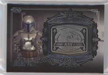 2013 Topps Star Wars Galactic Files Series 2 - Medallion Relics #MD-8 - Jango Fett (Slave I)