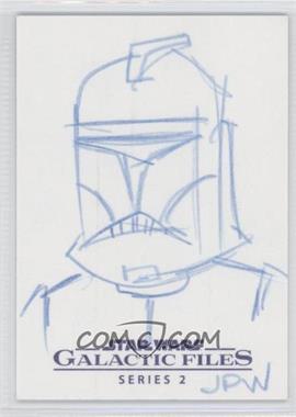 2013 Topps Star Wars Galactic Files Series 2 - Sketch Cards #_JOWA - John P. Wales /1