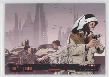 2013 Topps Star Wars Illustrated: A New Hope - [Base] - Purple Foil #14 - The Wounded Rebel