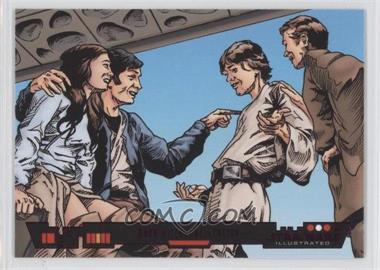 2013 Topps Star Wars Illustrated: A New Hope - [Base] - Purple Foil #2 - Back At Tosche Station