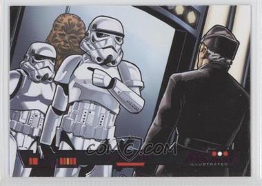 2013 Topps Star Wars Illustrated: A New Hope - [Base] - Purple Foil #77 - Hold that car!