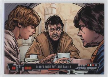 2013 Topps Star Wars Illustrated: A New Hope - [Base] #4 - Dinner with Lars Family