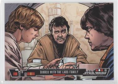 2013 Topps Star Wars Illustrated: A New Hope - [Base] #4 - Dinner with Lars Family