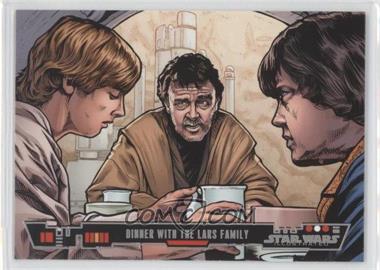 2013 Topps Star Wars Illustrated: A New Hope - [Base] #4 - Dinner with Lars Family