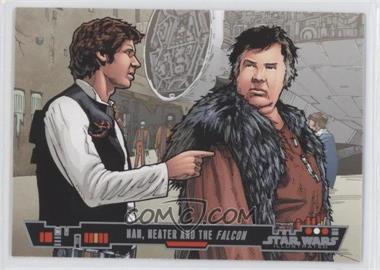 2013 Topps Star Wars Illustrated: A New Hope - [Base] #58 - Han, Heater And The Falcon