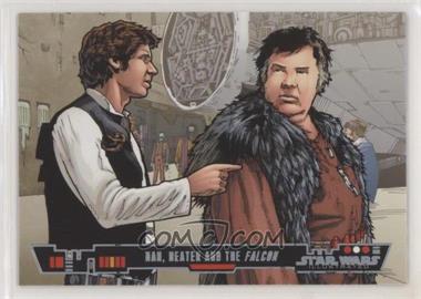2013 Topps Star Wars Illustrated: A New Hope - [Base] #58 - Han, Heater And The Falcon