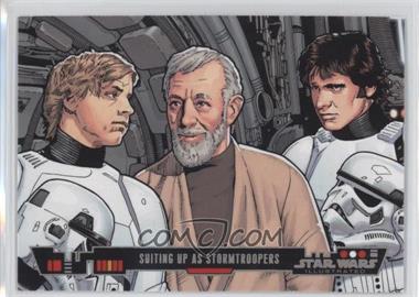 2013 Topps Star Wars Illustrated: A New Hope - [Base] #75 - Suiting Up As Stormtroopers
