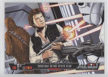 2013 Topps Star Wars Illustrated: A New Hope - [Base] #81 - Shootout In The Death Star