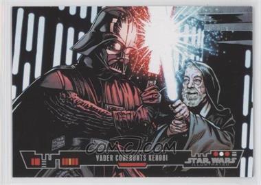 2013 Topps Star Wars Illustrated: A New Hope - [Base] #83 - Vader Confronts Kenobi