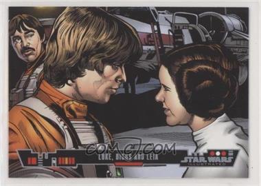 2013 Topps Star Wars Illustrated: A New Hope - [Base] #93 - Luke, Biggs and Leia