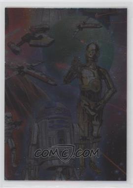 2013 Topps Star Wars Illustrated: A New Hope - Etched-Foil Radio Drama Puzzle #6 - R2-D2, C-3PO