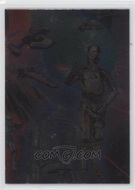 2013 Topps Star Wars Illustrated: A New Hope - Etched-Foil Radio Drama Puzzle #6 - R2-D2, C-3PO