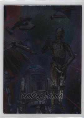 2013 Topps Star Wars Illustrated: A New Hope - Etched-Foil Radio Drama Puzzle #6 - R2-D2, C-3PO