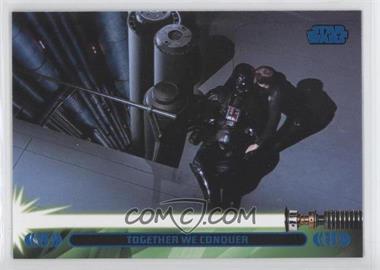 2013 Topps Star Wars Jedi Legacy - [Base] - Blue #44L - Together We Conquer (Luke Skywalker)