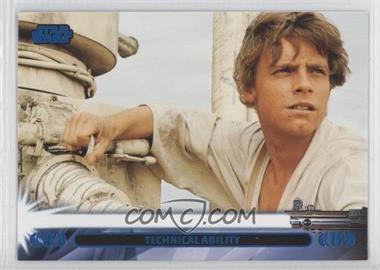 2013 Topps Star Wars Jedi Legacy - [Base] - Blue #7L - Technical Ability (Luke Skywalker)