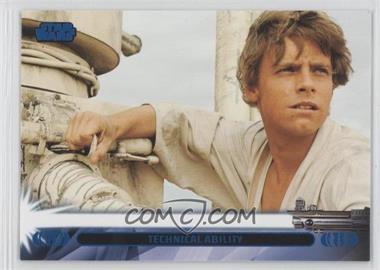 2013 Topps Star Wars Jedi Legacy - [Base] - Blue #7L - Technical Ability (Luke Skywalker)