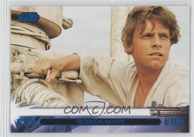 2013 Topps Star Wars Jedi Legacy - [Base] - Blue #7L - Technical Ability (Luke Skywalker)
