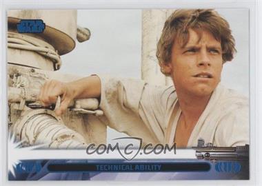 2013 Topps Star Wars Jedi Legacy - [Base] - Blue #7L - Technical Ability (Luke Skywalker)