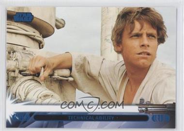 2013 Topps Star Wars Jedi Legacy - [Base] - Blue #7L - Technical Ability (Luke Skywalker)