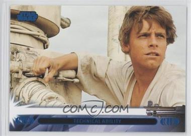 2013 Topps Star Wars Jedi Legacy - [Base] - Blue #7L - Technical Ability (Luke Skywalker)