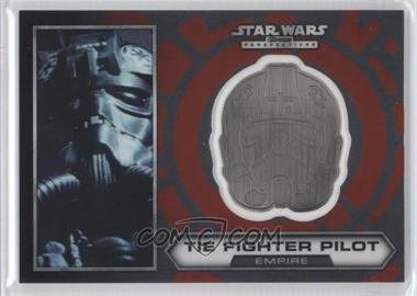 2014 Topps Star Wars Chrome Perspectives - Helmet Medallion - Silver #21 - Tie Fighter Pilot