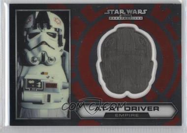 2014 Topps Star Wars Chrome Perspectives - Helmet Medallion - Silver #23 - At-At Driver