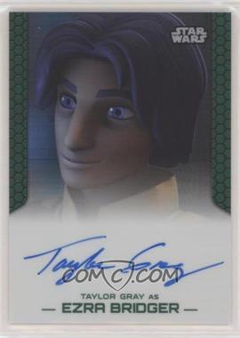 2015 Topps Star Wars Chrome Perspectives: Jedi vs. Sith - Autographs - Prism Refractor #_TAGR - Taylor Gray as Ezra Bridger /50