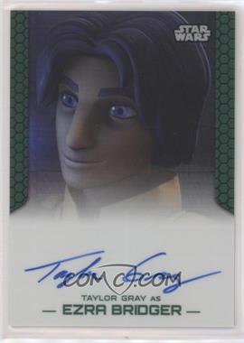 2015 Topps Star Wars Chrome Perspectives: Jedi vs. Sith - Autographs - Prism Refractor #_TAGR - Taylor Gray as Ezra Bridger /50