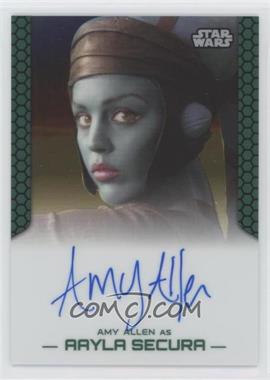 2015 Topps Star Wars Chrome Perspectives: Jedi vs. Sith - Autographs #_AMAL - Amy Allen as Aayla Secura