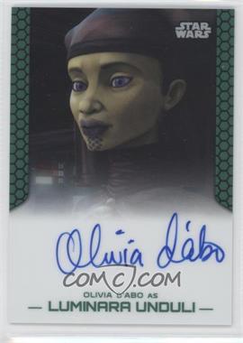 2015 Topps Star Wars Chrome Perspectives: Jedi vs. Sith - Autographs #_OLdA - Olivia d'Abo as Luminara Unduli