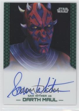 2015 Topps Star Wars Chrome Perspectives: Jedi vs. Sith - Autographs #_SAWI - Sam Witwer as Darth Maul