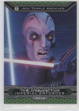 2015 Topps Star Wars Chrome Perspectives: Jedi vs. Sith - [Base] - Gold Refractor #31-J - The Inquisitor /50