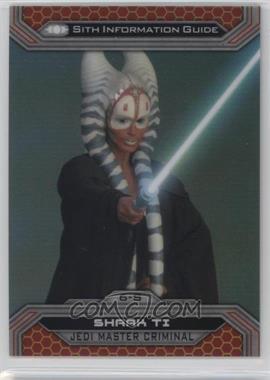 2015 Topps Star Wars Chrome Perspectives: Jedi vs. Sith - [Base] - Gold Refractor #6-S - Shaak Ti /50