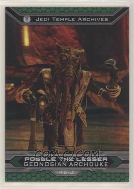 2015 Topps Star Wars Chrome Perspectives: Jedi vs. Sith - [Base] - Prism Refractor #46-J - Poggle the Lesser /199