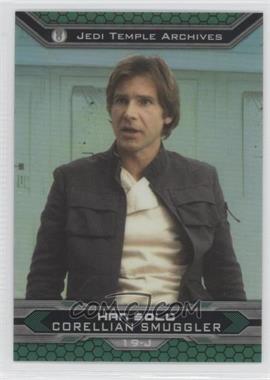 2015 Topps Star Wars Chrome Perspectives: Jedi vs. Sith - [Base] - Refractor #19-J - Han Solo