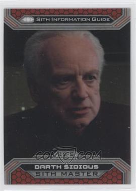 2015 Topps Star Wars Chrome Perspectives: Jedi vs. Sith - [Base] - Refractor #26-S - Darth Sidious