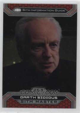 2015 Topps Star Wars Chrome Perspectives: Jedi vs. Sith - [Base] - Refractor #26-S - Darth Sidious