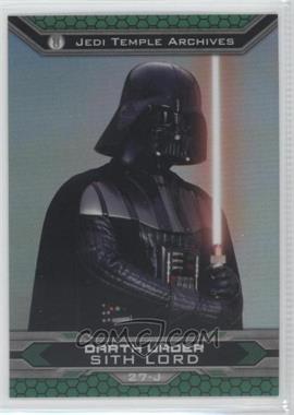 2015 Topps Star Wars Chrome Perspectives: Jedi vs. Sith - [Base] - Refractor #27-J - Darth Vader