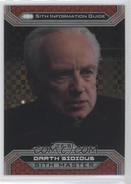 2015 Topps Star Wars Chrome Perspectives: Jedi vs. Sith - [Base] - X-Fractor #26-S - Darth Sidious /99