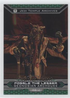 2015 Topps Star Wars Chrome Perspectives: Jedi vs. Sith - [Base] #46-J - Poggle the Lesser