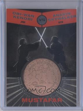 2015 Topps Star Wars Chrome Perspectives: Jedi vs. Sith - Medallions - Bronze #_OKAS.2 - Revenge of the Sith - Obi-Wan Kenobi vs Anakin Skywalker (Duel on Mustafar Vertical)