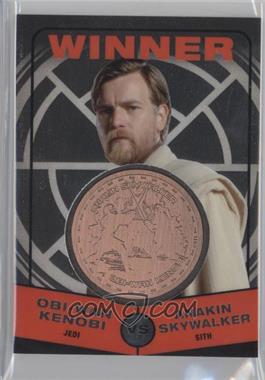 2015 Topps Star Wars Chrome Perspectives: Jedi vs. Sith - Medallions - Bronze #_OKAS.3 - Revenge of the Sith - Obi-Wan Kenobi vs Anakin Skywalker (Obi-Wan Winner)