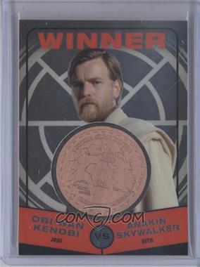 2015 Topps Star Wars Chrome Perspectives: Jedi vs. Sith - Medallions - Bronze #_OKAS.3 - Revenge of the Sith - Obi-Wan Kenobi vs Anakin Skywalker (Obi-Wan Winner)