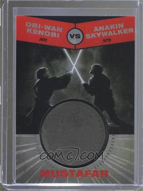 2015 Topps Star Wars Chrome Perspectives: Jedi vs. Sith - Medallions - Silver #_OKAS.2 - Revenge of the Sith - Obi-Wan Kenobi vs Anakin Skywalker (Duel on Mustafar Vertical) /150