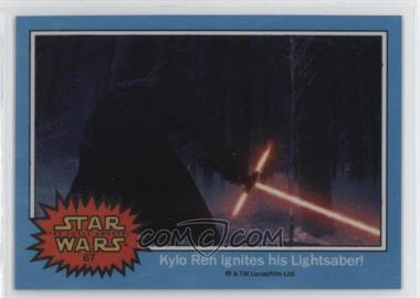 2015 Topps Star Wars Chrome Perspectives: Jedi vs. Sith - The Force Awakens Preview #67 - Kylo Ren ignites his Lightsaber!