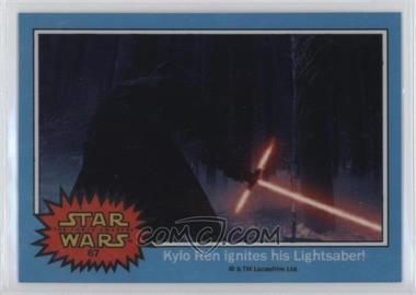 2015 Topps Star Wars Chrome Perspectives: Jedi vs. Sith - The Force Awakens Preview #67 - Kylo Ren ignites his Lightsaber!