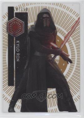 2015 Topps Star Wars High Tek - [Base] - Gold Rainbow #107 - Form 2 - Kylo Ren /50