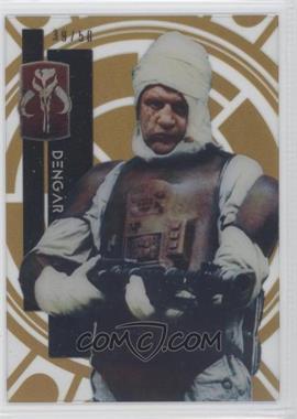 2015 Topps Star Wars High Tek - [Base] - Gold Rainbow #13 - Form 1 - Dengar /50