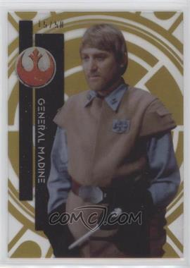 2015 Topps Star Wars High Tek - [Base] - Gold Rainbow #19 - Form 1 - General Madine /50