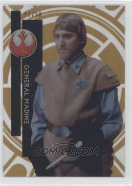 2015 Topps Star Wars High Tek - [Base] - Gold Rainbow #19 - Form 1 - General Madine /50